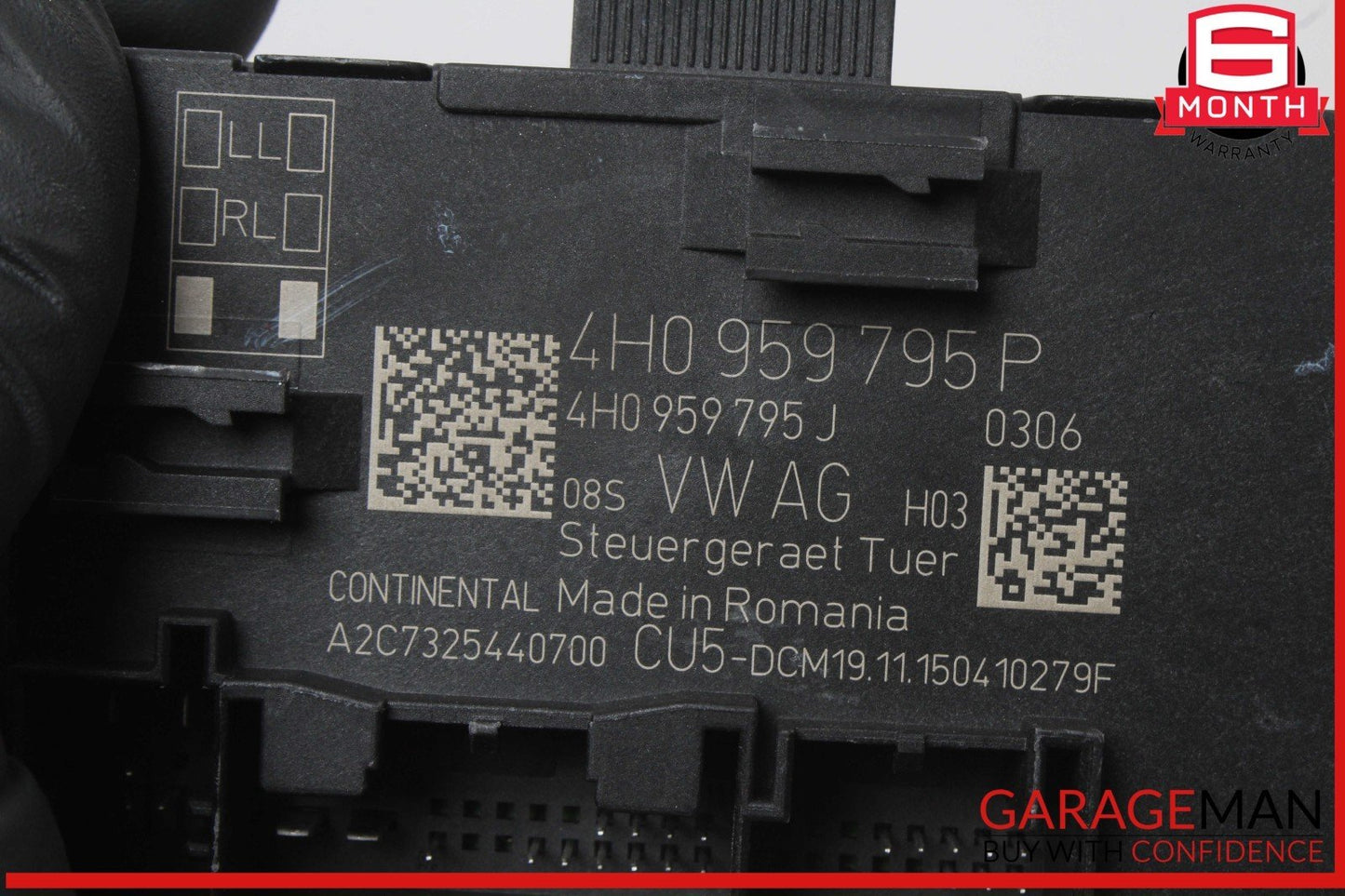 15-24 Porsche Cayenne 958 Rear Left or Right Side Door Control Module 4H0959795P