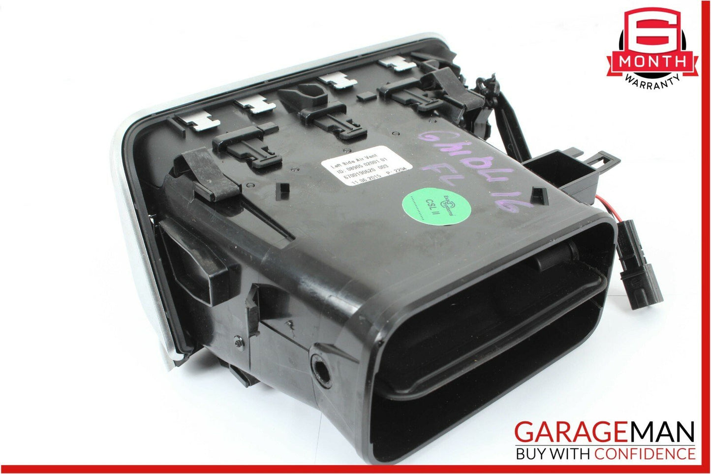 14-17 Maserati Ghibli Front Left Side Dash A/C AC Air Vent Grille Trim Panel