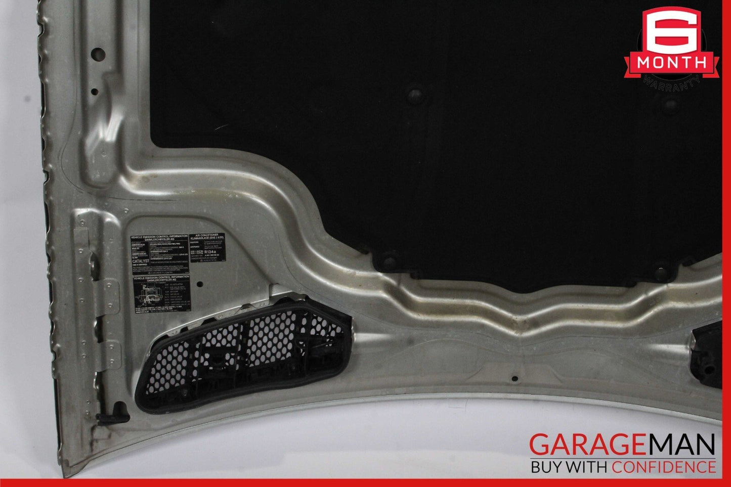 03-08 Mercedes R230 SL500 SL600 Front Hood Bonnet Cover Panel Brilliant Silver