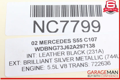 00-06 Mercedes W220 S55 AMG Rear Left Driver Side Window Regulator Motor OEM
