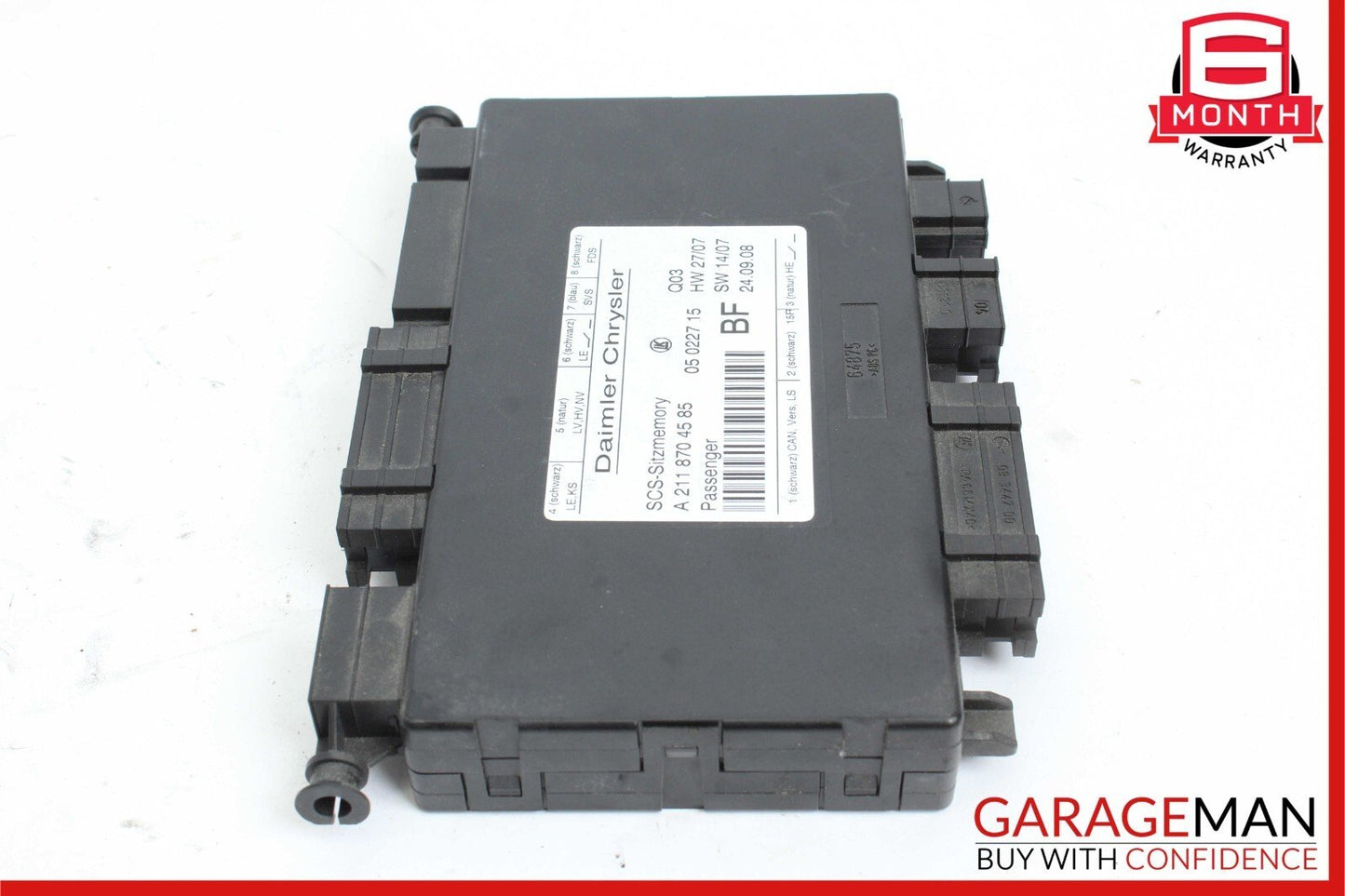 03-11 Mercedes X164 GL450 E350 Seat Control Module Front Right 2118704585 OEM