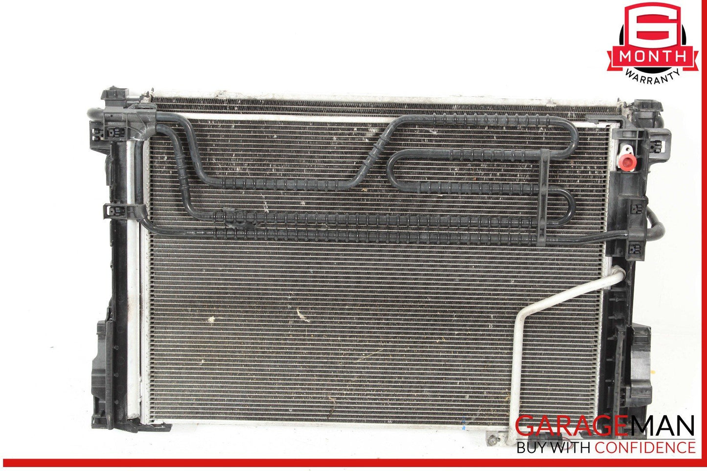 12-14 Mercedes W204 C250 M271 Engine Cooling Radiator AC Air A/C Condenser OEM