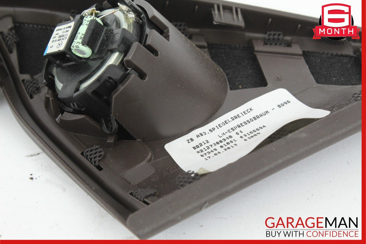 10-16 Mercedes W212 E350 E400 Front Left Door Panel Tweeter Speaker Cover Black