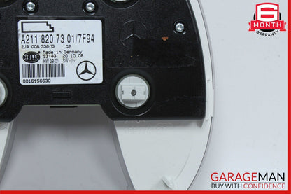 06-11 Mercedes W211 E350 CLS350 CLS550 Rear Overhead Dome Light Reading Map Grey