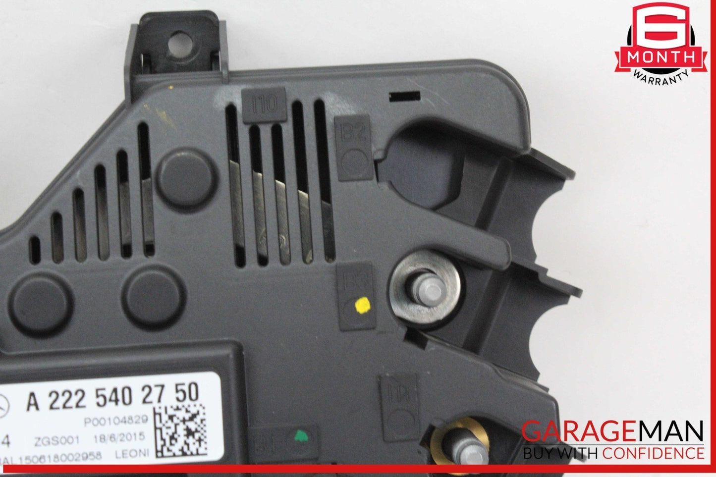 14-17 Mercedes W222 S550 Rear Trunk Fuse Relay Junction Box 2225402750 OEM