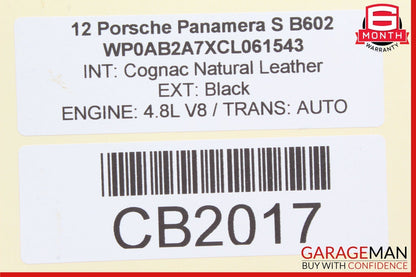 10-16 Porsche Panamera 970 Center Console Rear Right A/C AC Air Vent Trim Grille