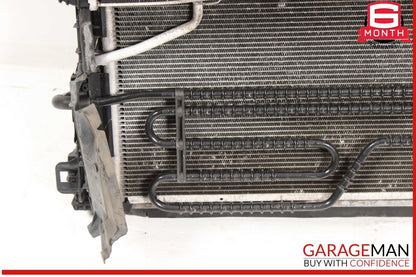 12-15 Mercedes W204 C250 Engine Motor Cooling Radiator A/C AC Condenser Assembly