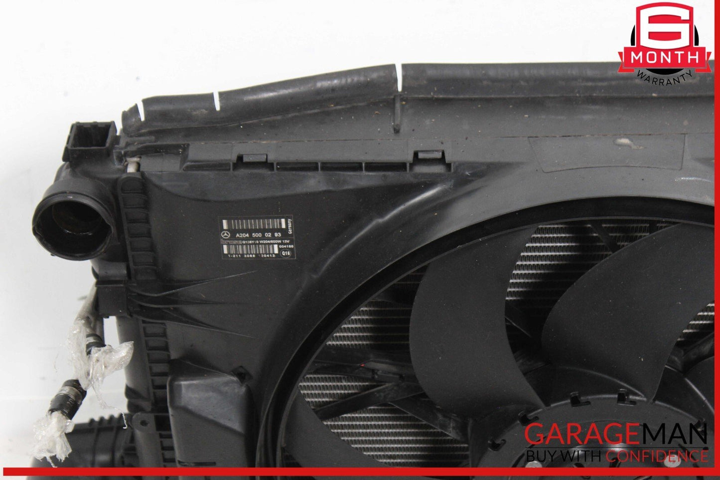 08-15 Mercedes W212 E350 GLK350 Engine Radiator Condenser Cooling Fan Motor Assy