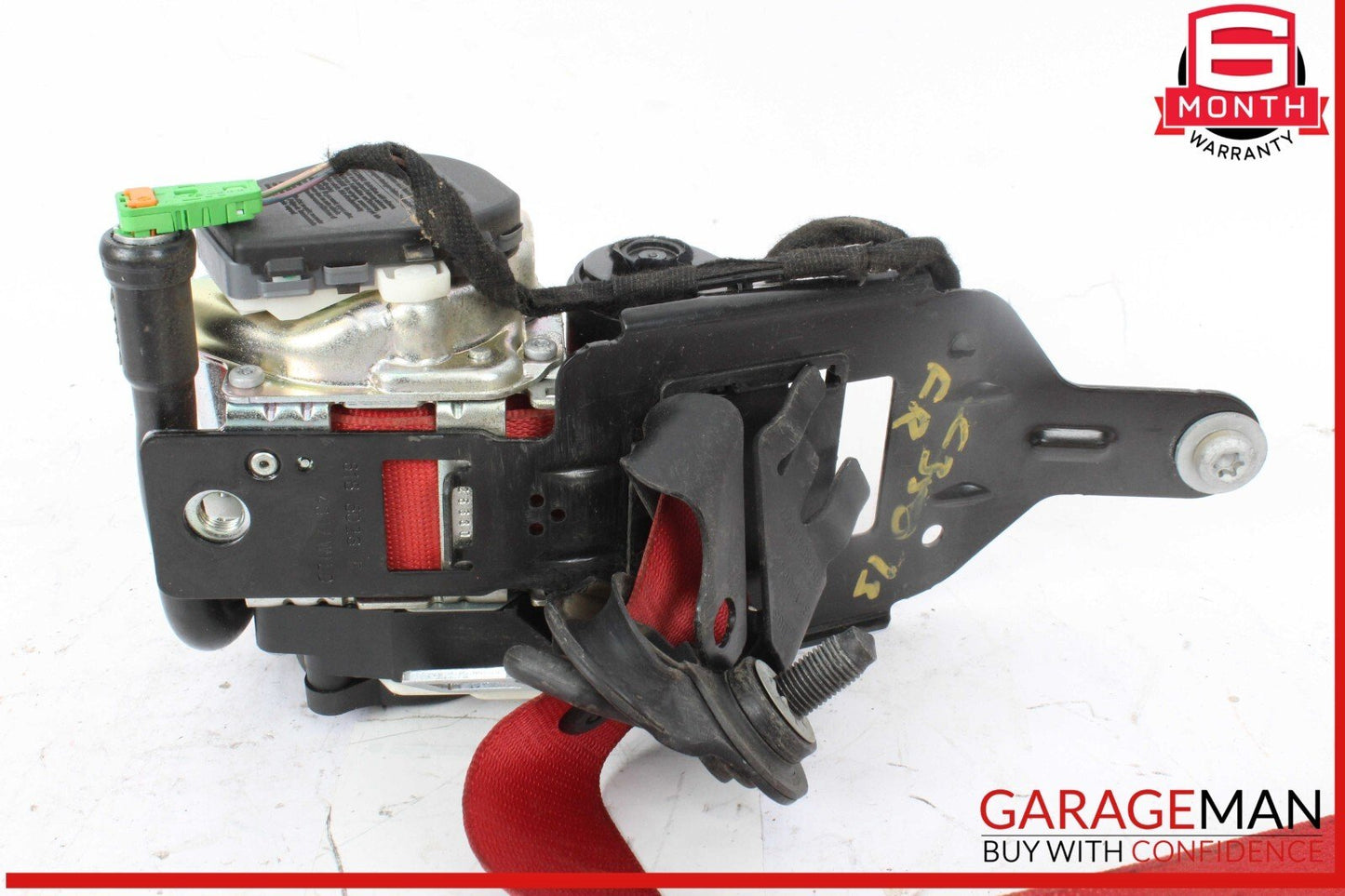 12-14 Mercedes W204 C350 C250 Front Right Side Seat Belt Retractor Red OEM