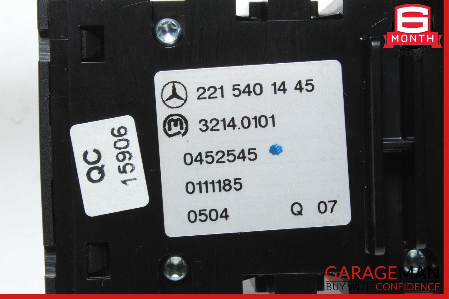 07-13 Mercedes W221 S550 S63 AMG Dash Electronic Parking Button Switch Button