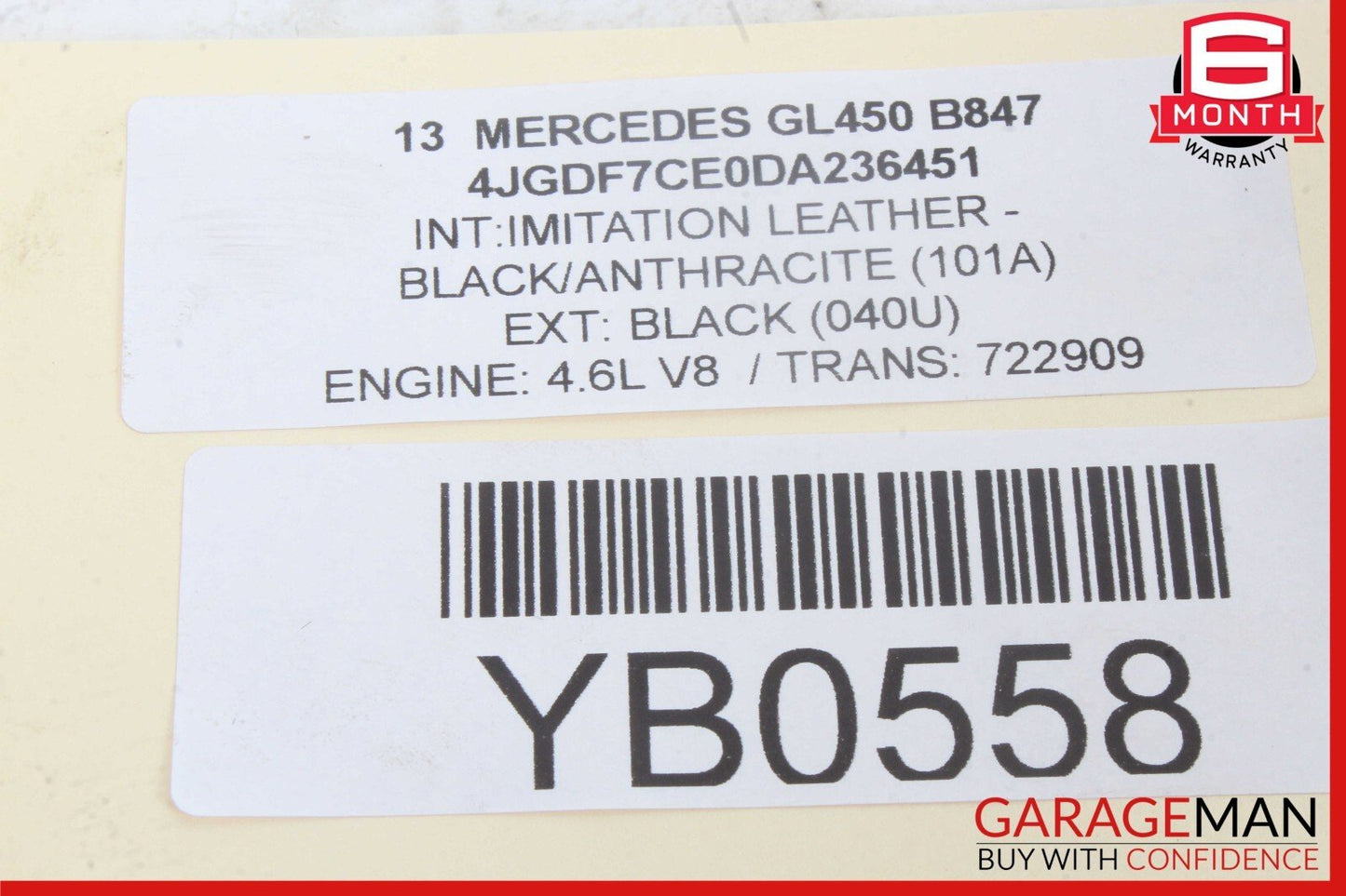 12-16 Mercedes X166 GL450 ML350 Overhead Emergency Panel Control Switch OEM