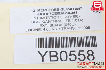 12-16 Mercedes X166 GL450 ML350 Overhead Emergency Panel Control Switch OEM