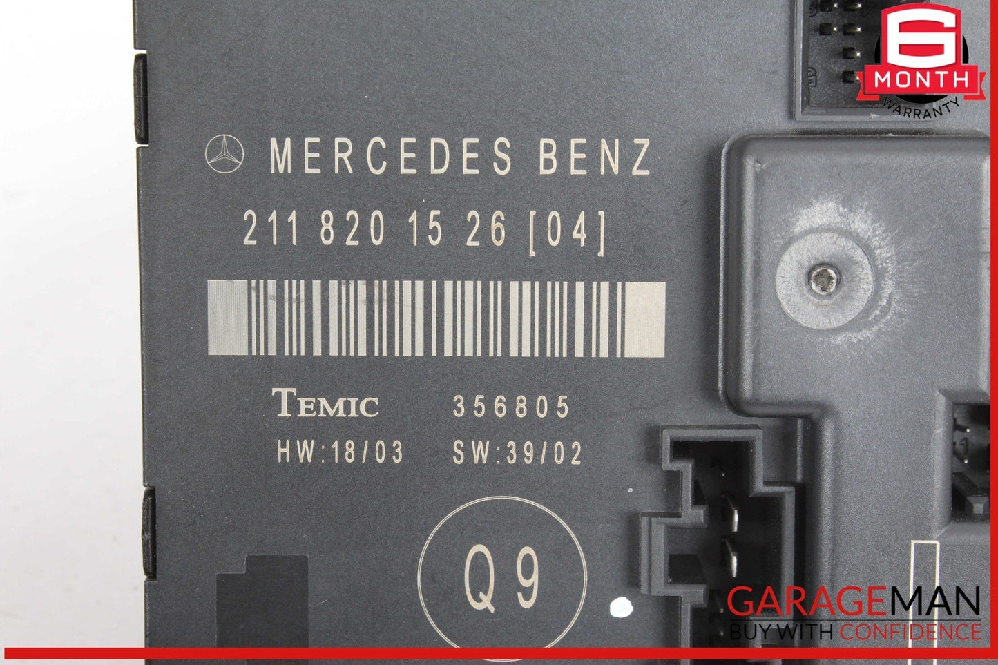 03-09 Mercedes W211 E500 Door Control Module Rear Left Side OEM