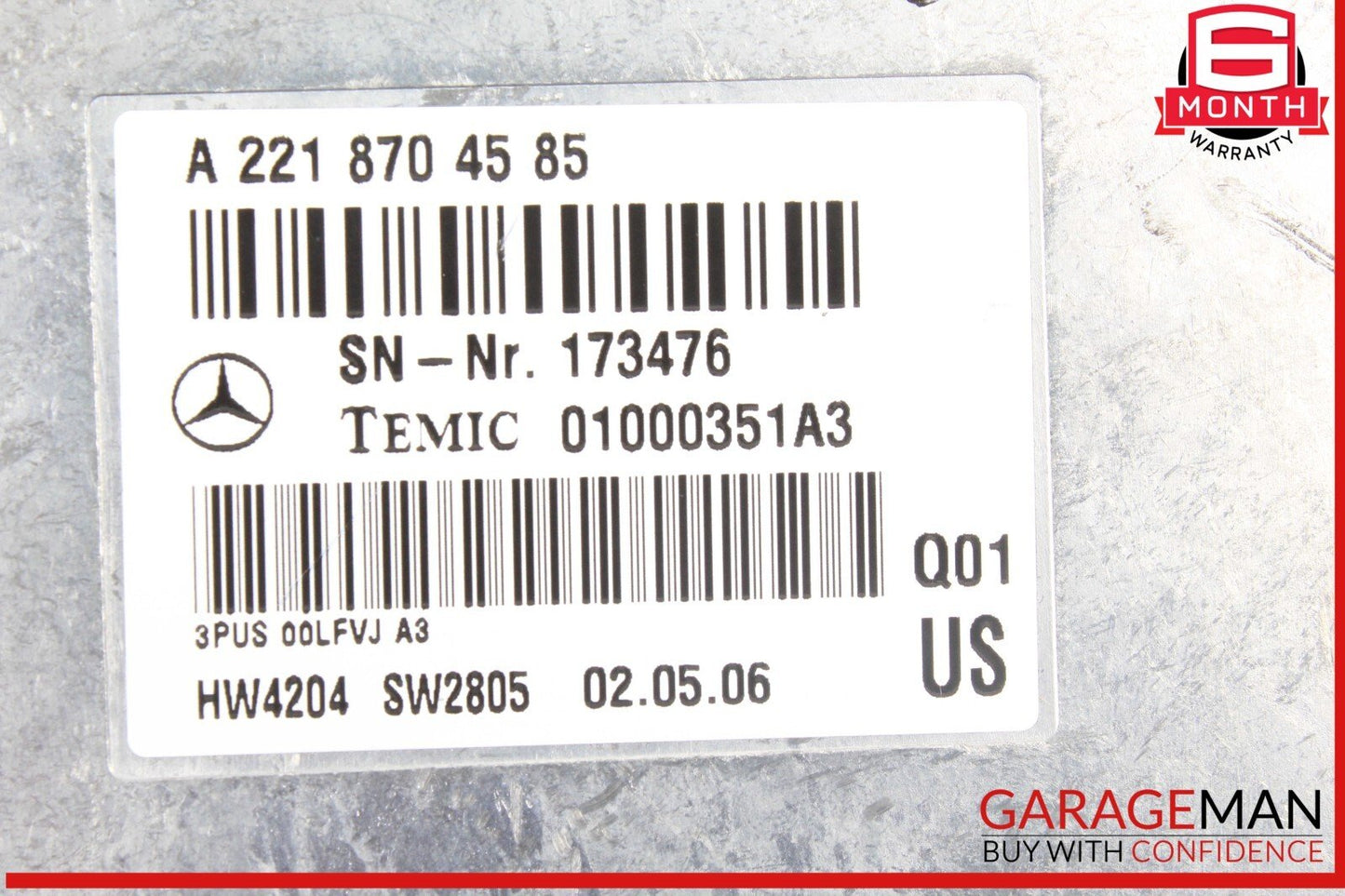 07-14 Mercedes W221 S550 CL550 Voice Language Communication Control Module OEM