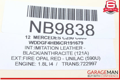 08-15 Mercedes W204 C250 Front Left Driver Side Suspension Lower Control Arm OEM