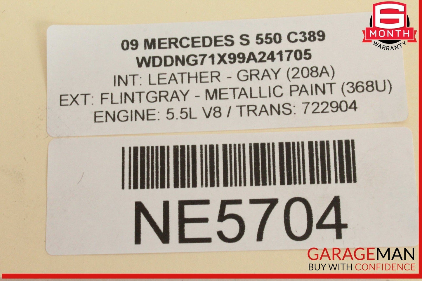 07-13 Mercedes W221 S550 CL550 Rear Trunk Lid Lock Latch Actuator w/o Key OEM