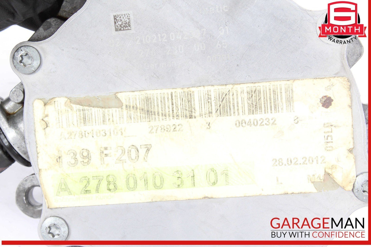 12-18 Mercedes W218 CLS550 Engine Motor Brake Vacuum Pump 2762300065 OEM
