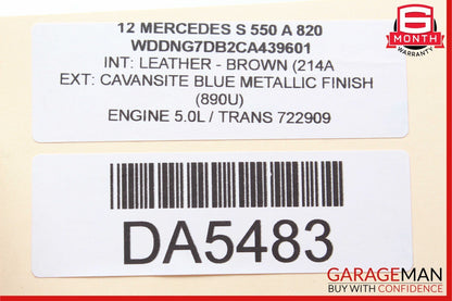 07-13 Mercedes W221 S550 CL600 Trunk Lid Unlock Release Handle 2217500893 OEM