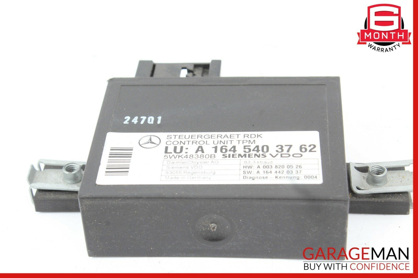 06-12 Mercedes W211 E350 SL550 CLS550 TPMS Tire Pressure Control 1645403762 OEM