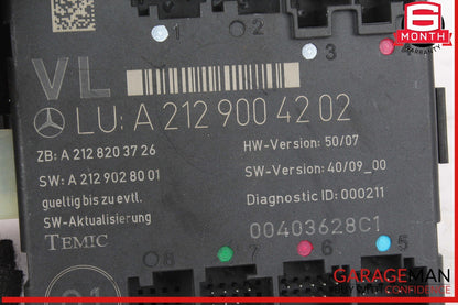08-18 Mercedes W204 C300 Front Left Driver Side Door Control Module Unit OEM