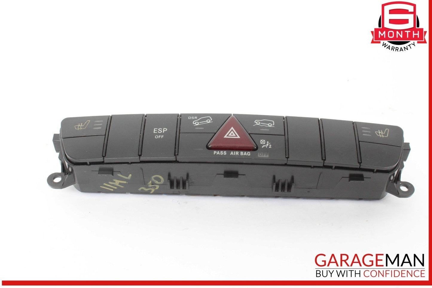 06-12 Mercedes W164 ML350 4MATIC Dash Hazard Heated Seats ESP Control Panel OEM