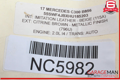 15-21 Mercedes W205 C300 C43 AMG Front Engine Fuse Relay Box Housing OEM
