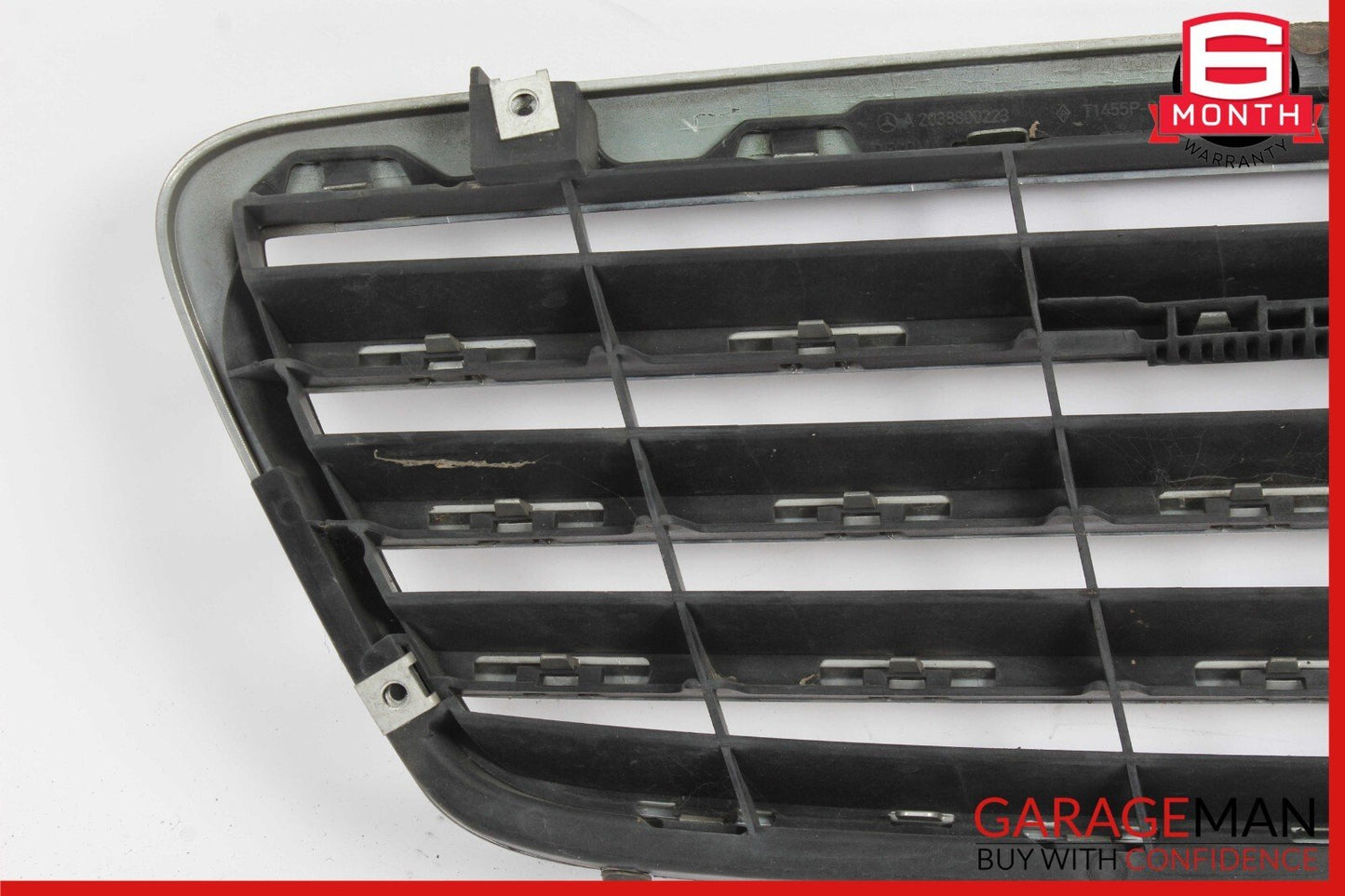 05-07 Mercedes W203 C230 Front Hood Radiator Grille Grill Trim Cover Chrome OEM
