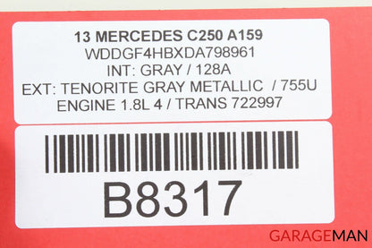 12-14 Mercedes W204 C250 CLS500 Sirius Satellite Radio Receiver Control Module