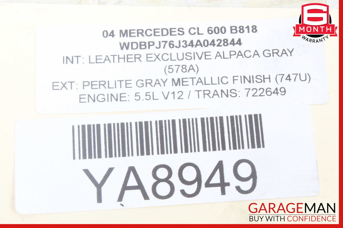 00-06 Mercedes W215 CL600 Rear Side Suspension Lower Control Arm OEM