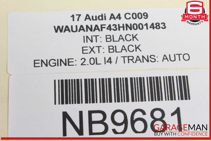 17-24 Audi A4 Rear Left Driver Side Door Window Control Switch 4M0959855 OEM