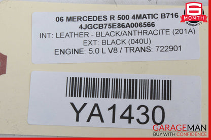 06-13 Mercedes X164 GL450 Audio Sound Speaker Rear Right or Left Side OEM