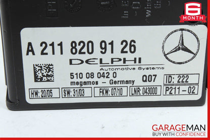 03-12 Mercedes R171 SLK350 SL500 Anti Theft Alarm Signal Control Module Unit