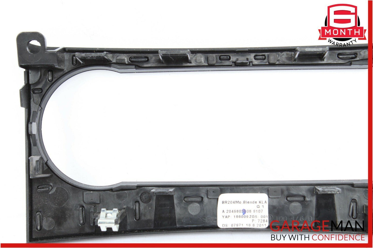 12-14 Mercedes W204 C300 C350 AC A/C Climate Control Switch Trim Bezel Black