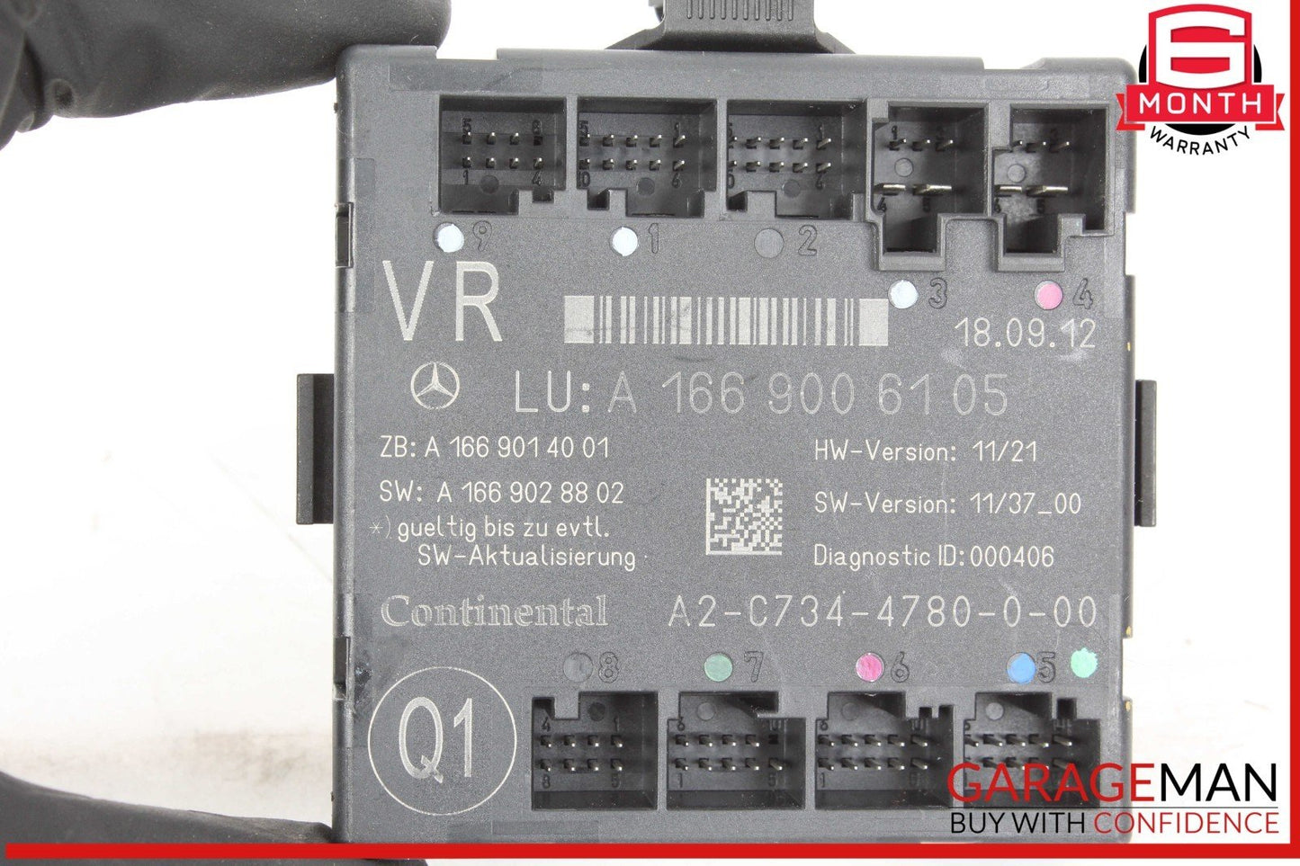 12-20 Mercedes X166 GL450 CLA45 AMG Front Right Side Door Control Module OEM
