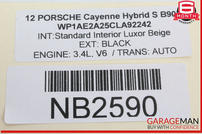 11-18 Porsche Cayenne 958 Hybrid S Rear Trunk Fuse Relay Junction Box OEM