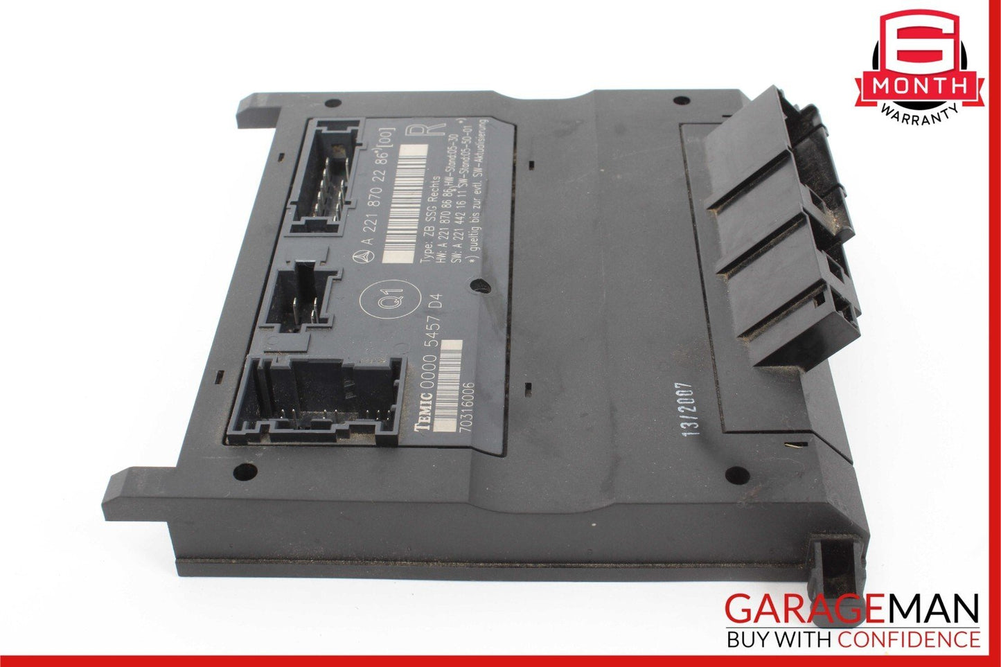 07-13 Mercedes W221 S400 S350 S550 Front Right Side Under Seat Control Unit