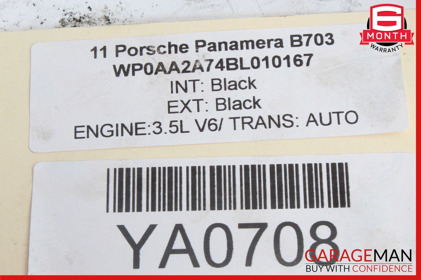 10-16 Porsche Panamera 970 Rear Right / Left Side Upper Control Arm OEM