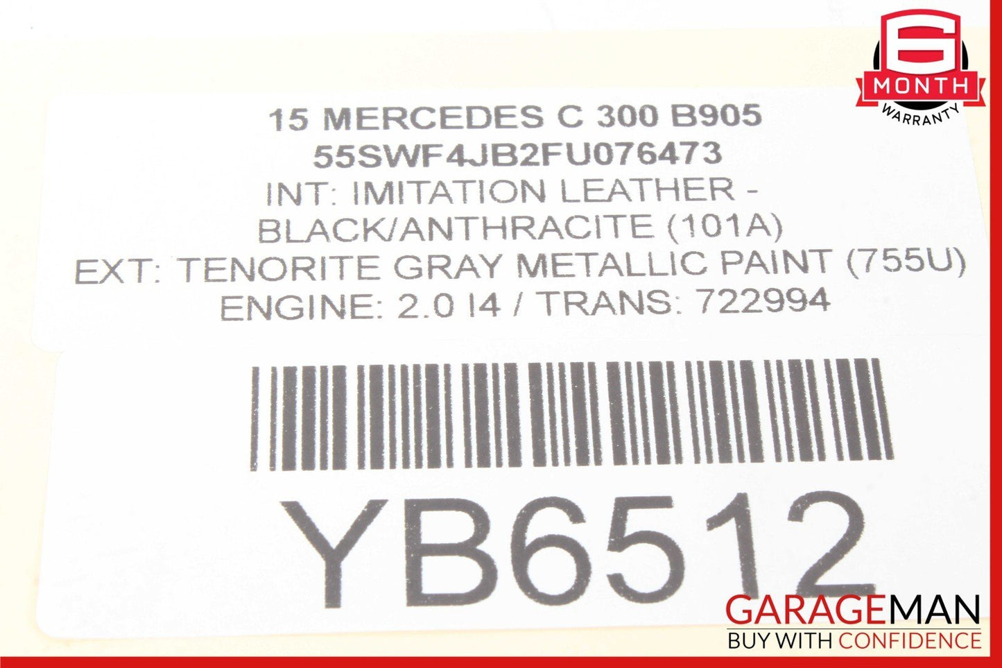 15-20 Mercedes-Benz C300 W205 Upper Control Arm Left/Right RSA20407FI4
