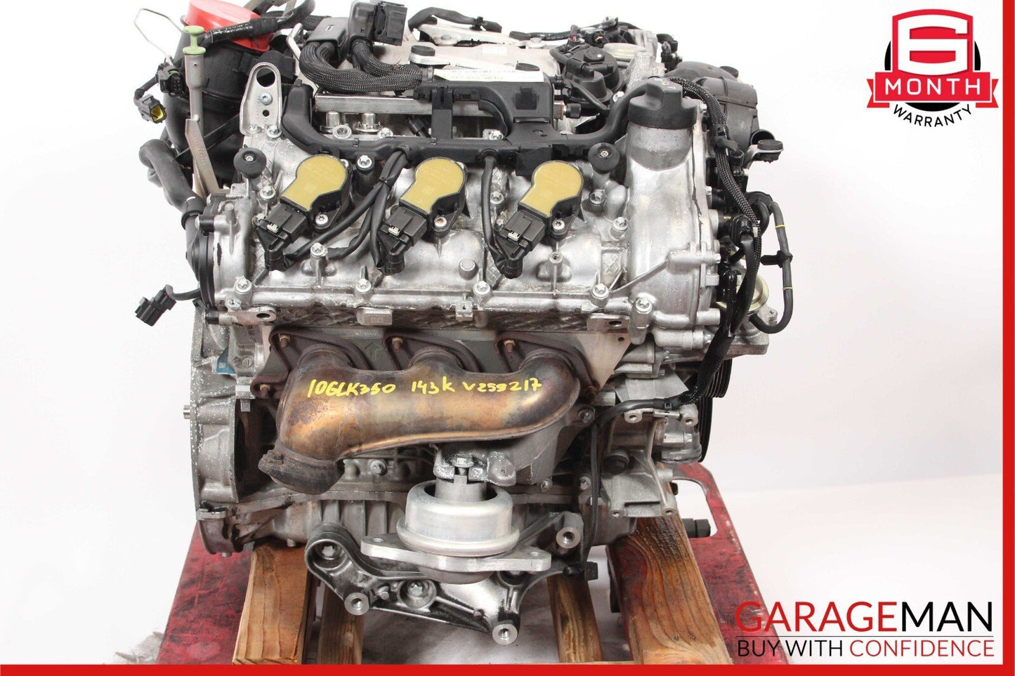 10-12 Mercedes X204 GLK350 3.5L M272 Engine Motor Block Assembly 143k