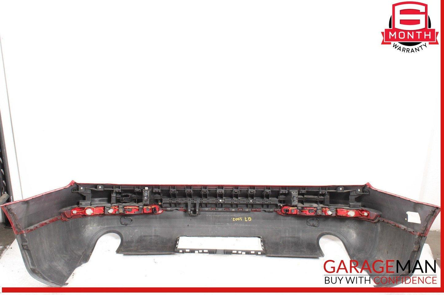07-09 Audi Q7 Rear Bumper Cover Assembly Red OEM