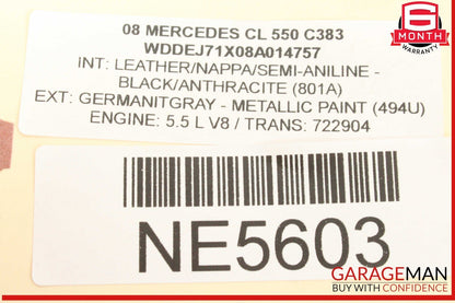 07-13 Mercedes W216 CL550 S600 Front Left Side Bumper Reinforcement Bracket OEM