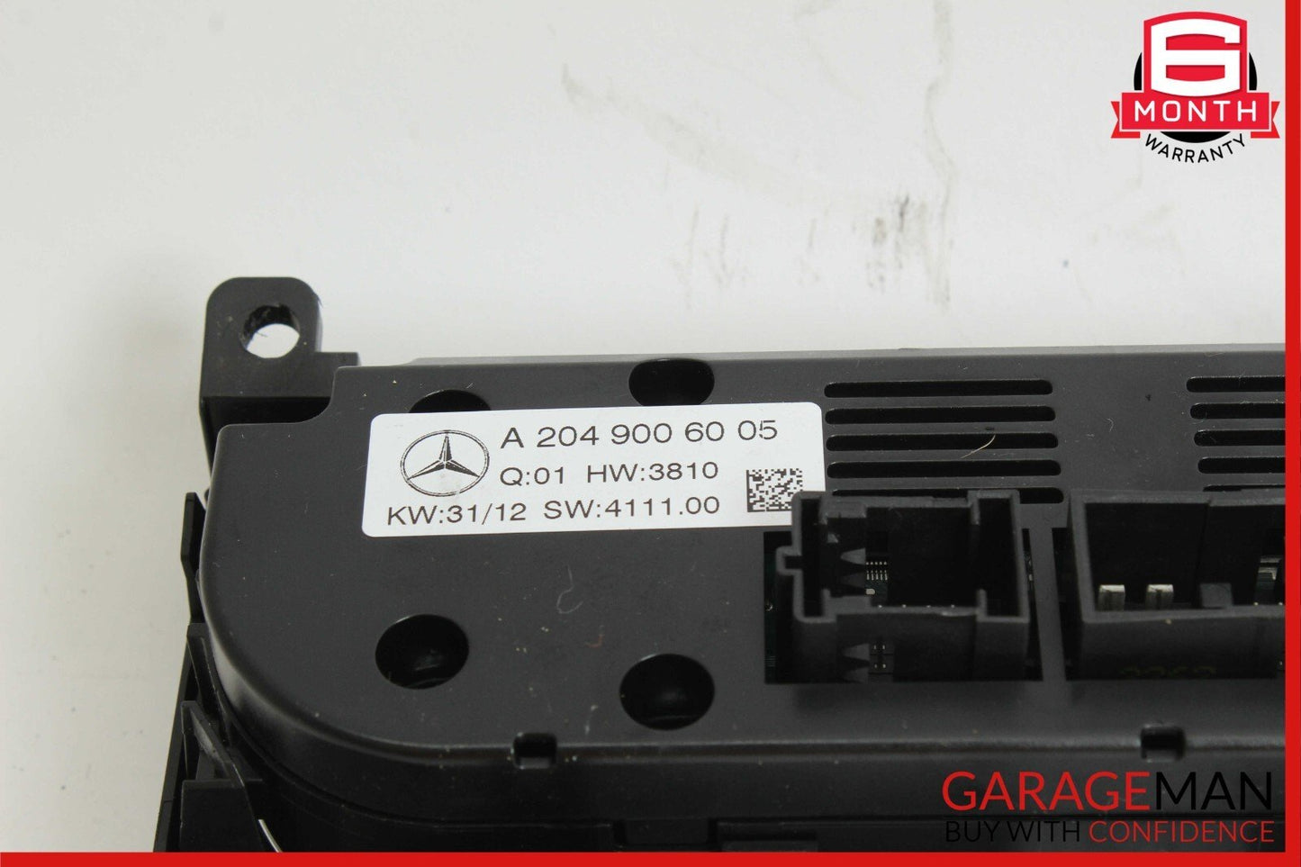 12-14 Mercedes W204 C250 AC A/C Climate Temperature Heater Switch Control Panel