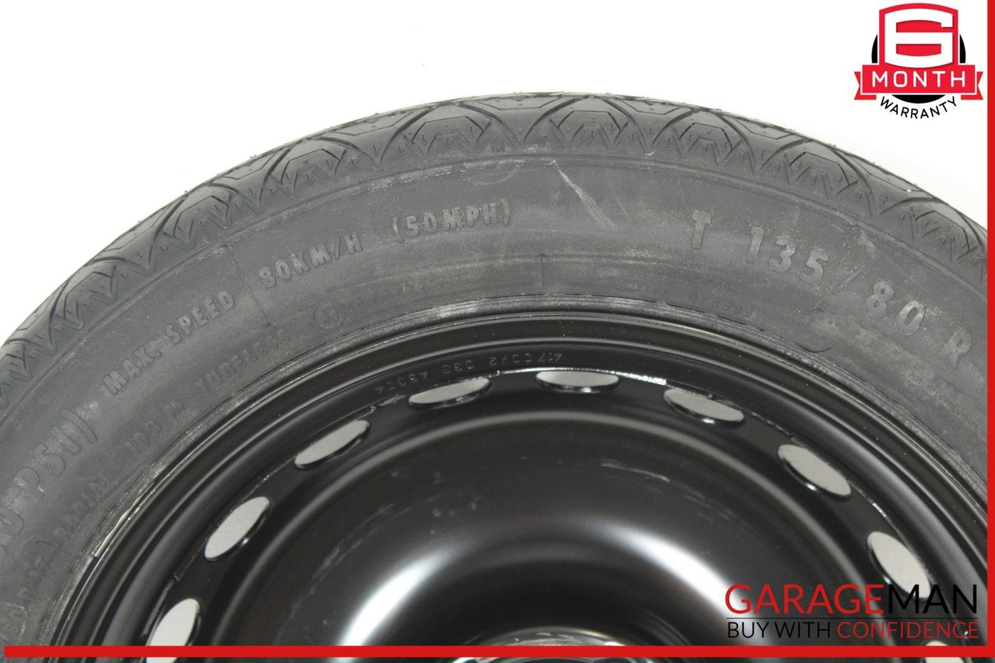10-17 Mercedes W207 E350 C250 Coupe Donut Spare Tire Wheel Rim 135 80 17" OEM