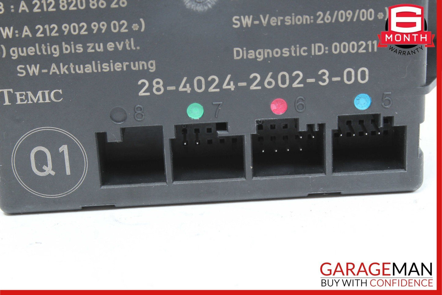 08-18 Mercedes W204 C250 C300 Rear Right Side Door Control Module OEM