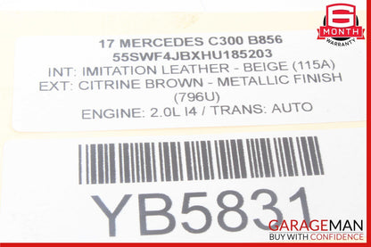 15-20 Mercedes W205 C300 Rear Left or Right Suspension Upper Control Arm OEM