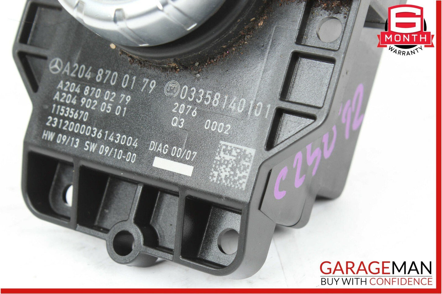 12-14 Mercedes W204 C250 Center Console Comand Controller Knob Multi Switch OEM