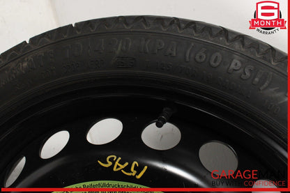 09-16 Audi A5 A4 S4 S5 Emergency Spare Tire Wheel Donut Rim T125/70R19 OEM
