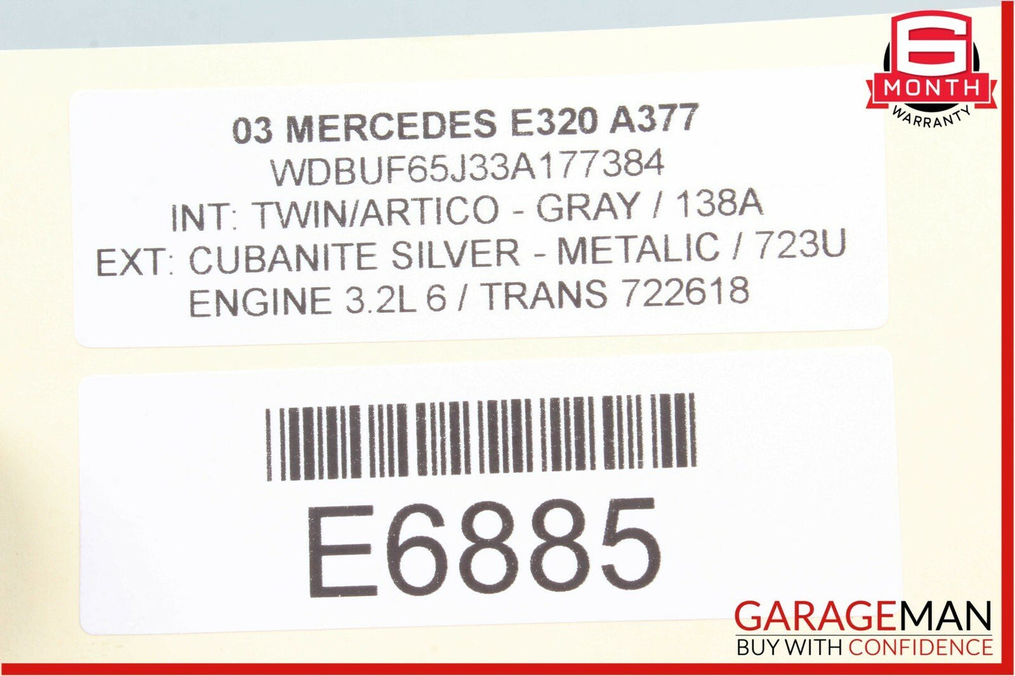 03-09 Mercedes W211 E320 Front Right Passenger Side Window Switch OEM