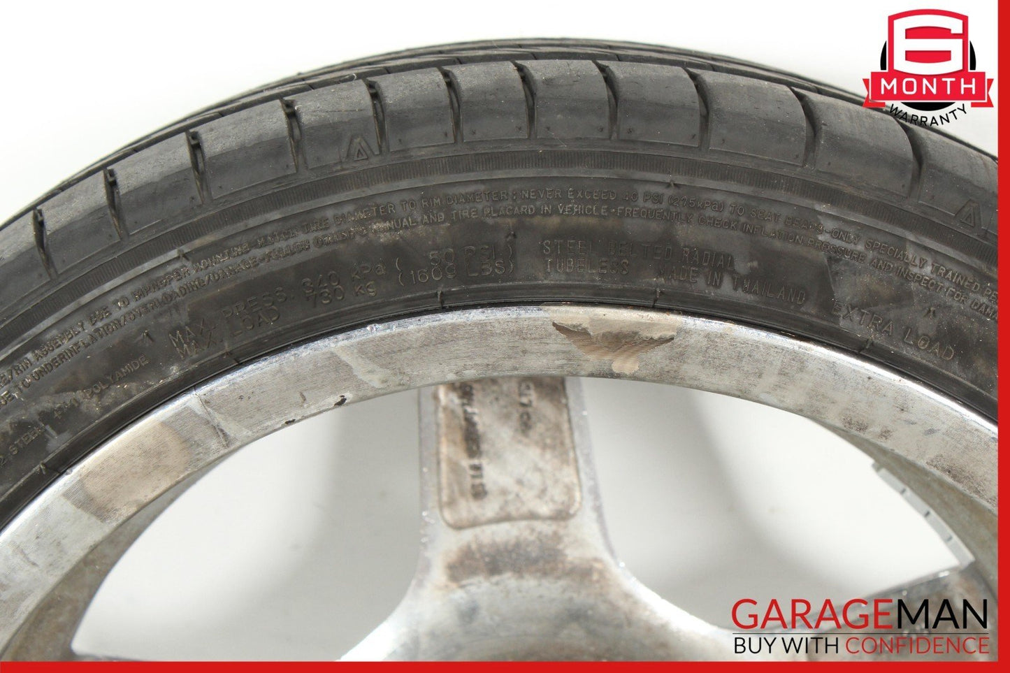03-12 Mercedes R230 SL550 SL65 AMG Rear Wheel Tire Rim 8.5Jx18H2 ET30 OEM