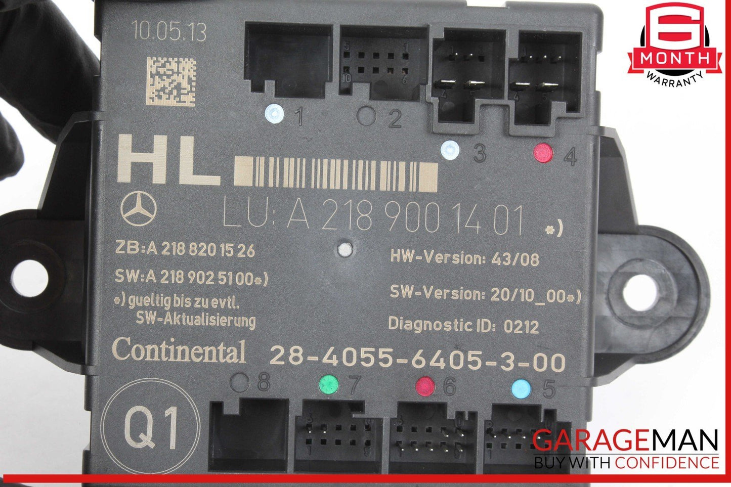 08-18 Mercedes W218 CLS550 C250 Rear Left Side Door Control Module Unit OEM